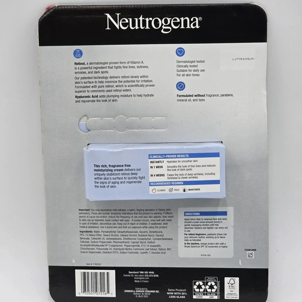 Neutrogena Rapid Wrinkle Repair Retinol Regenerating Cream 1.7 fl oz, 2-pack - Picture 2 of 12